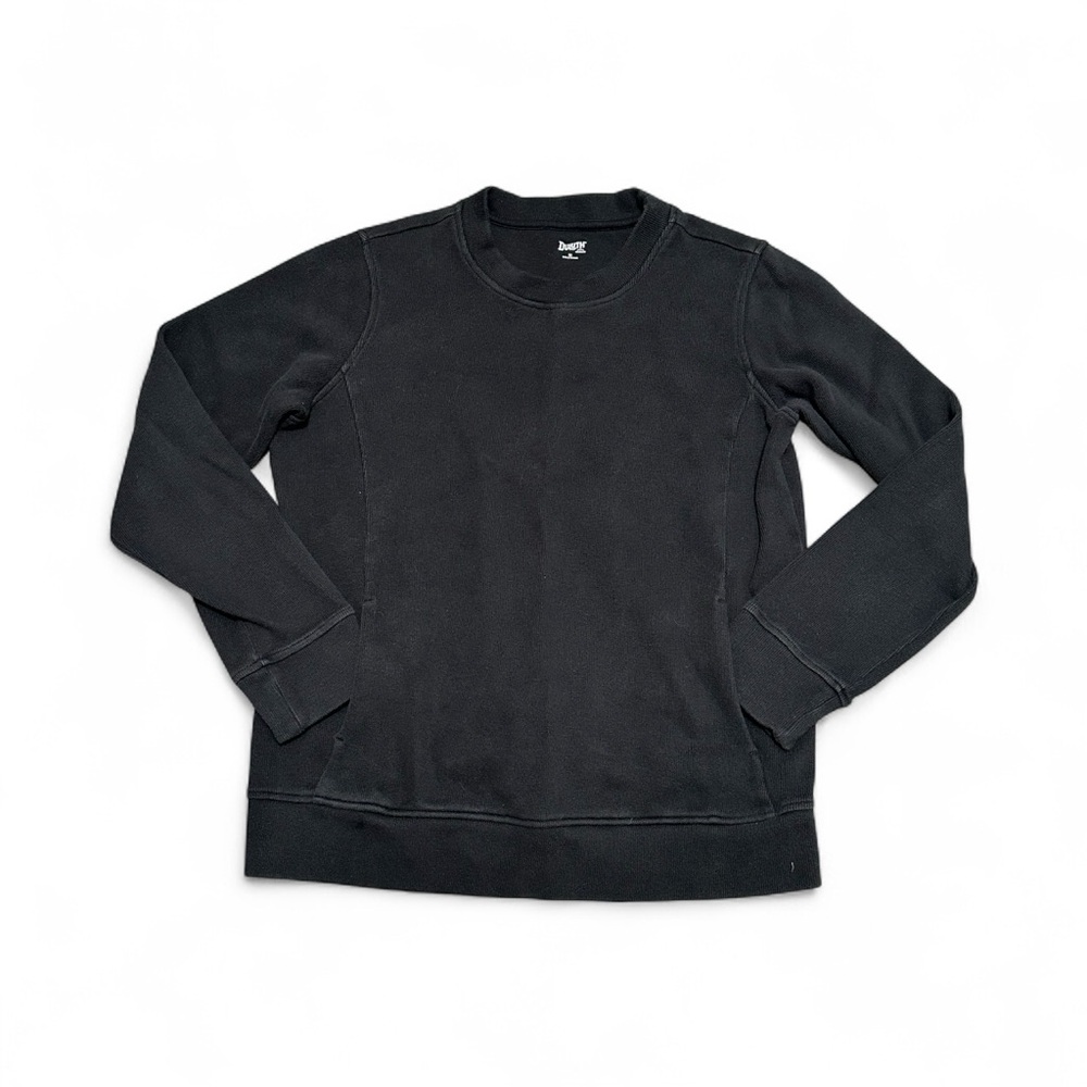 Womens Duluth Medium 8 10 Black Fleece Sweatshirt Crew Pullover Long Sleeve - Picture 3 of 9